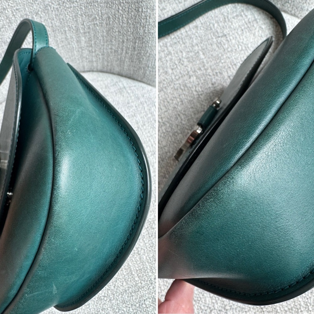 Saint Laurent Kaia Crossbody in Green Leather - Picture 15 of 16